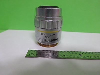 OPTICAL MICROSCOPE PART OLYMPUS OBJECTIVE NEODPLAN 10X INFINITY OPTICS BIN#Y4-53