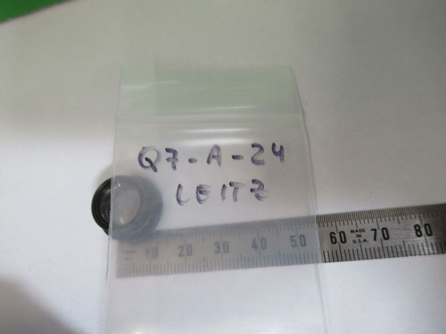 LEITZ WETZLAR GERMANY CONDENSER TOP LENS POL MICROSCOPE PART AS PICTURED Q7-A-24