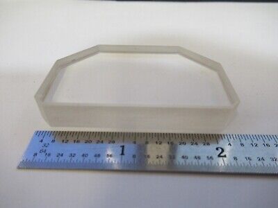 OPTICAL THICK TRUNCATED GLASS BK7 WINDOW OPTICS AS PICTURED &W2-B-17