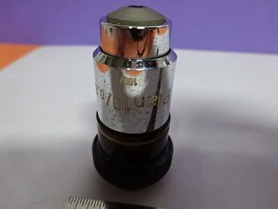 CARL ZEISS GERMANY OBJECTIVE PLAN 10X OPTICS MICROSCOPE PART AS PICTURED &Z4-16