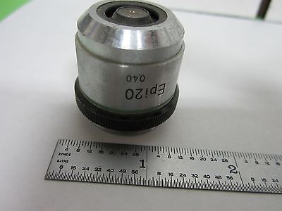 MICROSCOPE PART OBJECTIVE NIKON EPI 20X OPTICS AS IS BIN#L5-30