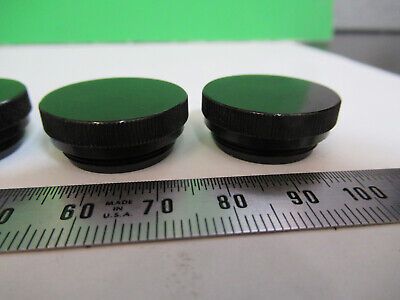 WILD HEERBRUGH PLASTIC CAPS LOT OBJECTIVE MICROSCOPE PART AS PICTURED &A9-B-36