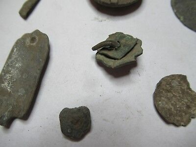 ANTIQUE BRASS BRONZE LOT MEDIEVAL ??? from EUROPE BOG FIND AS PICTURED &3-DT-13