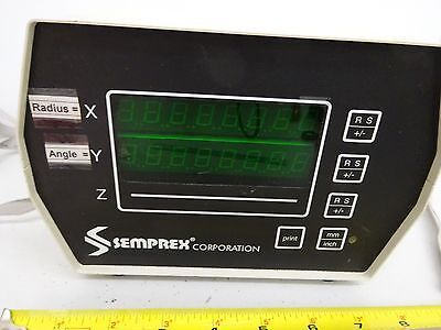 SEMPREX MICROSCOPE READOUT DISPLAY  TOOL MAKER STAGE AS IS BIN #TB-4