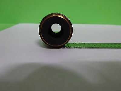 MICROSCOPE PART OBJECTIVE OLYMPUS JAPAN M10 OPTICS AS IS BIN#V7-09