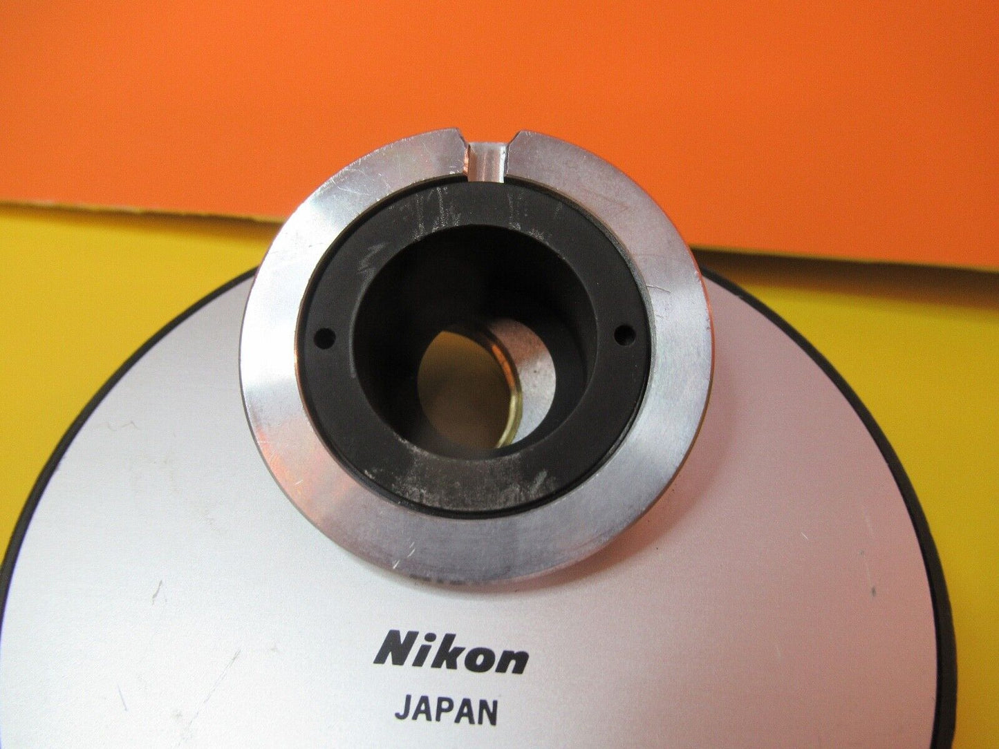 FÜR TEILE NIKON JAPAN NOSEPIECE MIKROSKOP TEIL WIE ABGEBILDET &amp;14-B-12