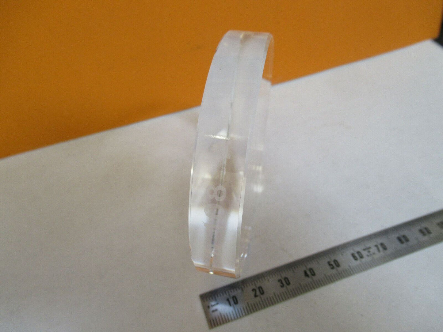 OPTICAL FUSED SILICA FLAT UNCOATED PRO OPTICS 3" DIAMETER AS PICTURED #P4-B-09