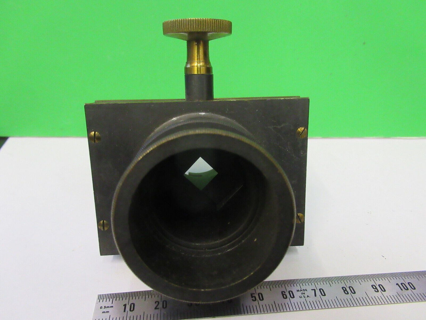 ANTIQUE BRASS SLIP ADJUST UNKNOWN RARE COLLIMATOR SCOPE PART AS PICTURED Z4-B-87