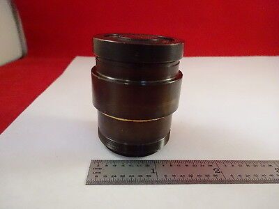 MICROSCOPE ZEISS GERMANY BRASS MOUNTED LENS OPTICS AS PICTURED &J9-A-26