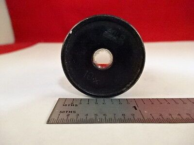 VINTAGE MICROSCOPE PART WILD SWISS EYEPIECE OCULAR 10x OPTICS AS IS #21-A-18