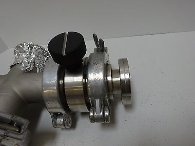 MDC HIGH VACUUM VALVE + FITTINGS HEAVY STAINLESS STEEL AS IS BIN#TC-1-F