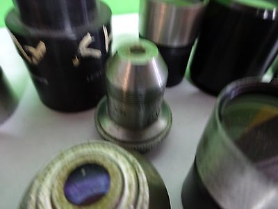 FOR PARTS MICROSCOPE OPTICS PIECES ASSORTED AS IS BIN#11-A-16