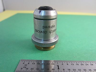 MICROSCOPE OPTICS INFRARED RESEARCH DEVICES 10x  OBJECTIVE  BIN#A7-19