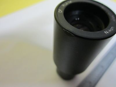 MICROSCOPE PART NIKON JAPAN EYEPIECE CF PL 2.5X OPTICS [bent] AS IS BIN#T6-12