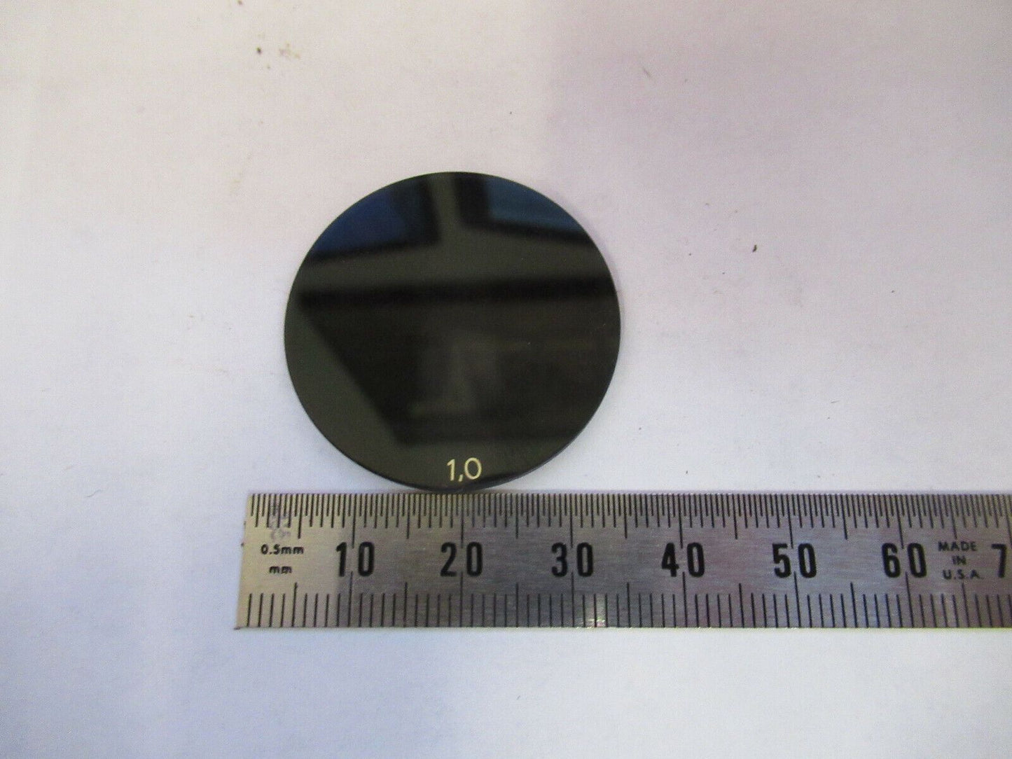 WILD HEERBRUGG FILTER DARK GLASS OPTICS MICROSCOPE PART AS PICTURED Q4-A-22