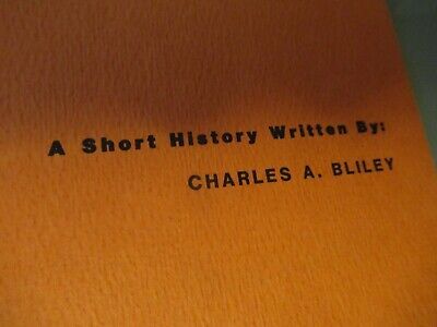 VINTAGE BROCHURE HISTORY BLILEY ELECTRIC QUARTZ CRYSTAL by CHARLES 1982 AS PIC