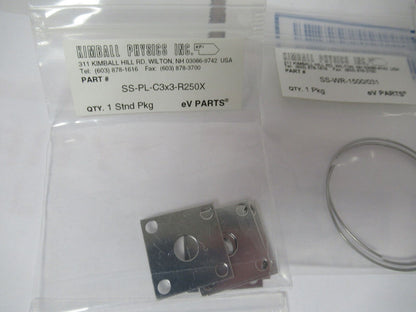 KIMBALL PHYSICS eV LOT PARTS HIGH VACUUM RATED AS PICTURED  #W1-A-36