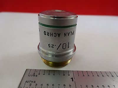 MICROSCOPE PART OBJECTIVE AO CAT 1019 10X AMERICAN OPTICS ACHRO AS IS BN#L3-E-20