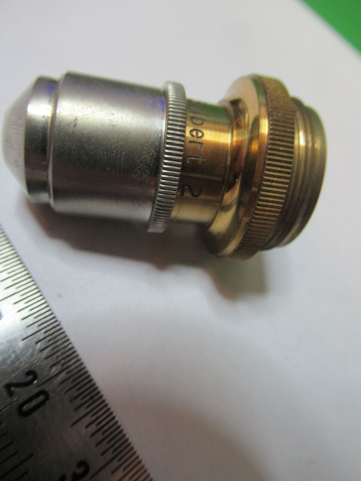 ANTIQUE SEIBERT GERMANY "2" OBJECTIVE LENS MICROSCOPE PART AS PICTURED #R1-B-05