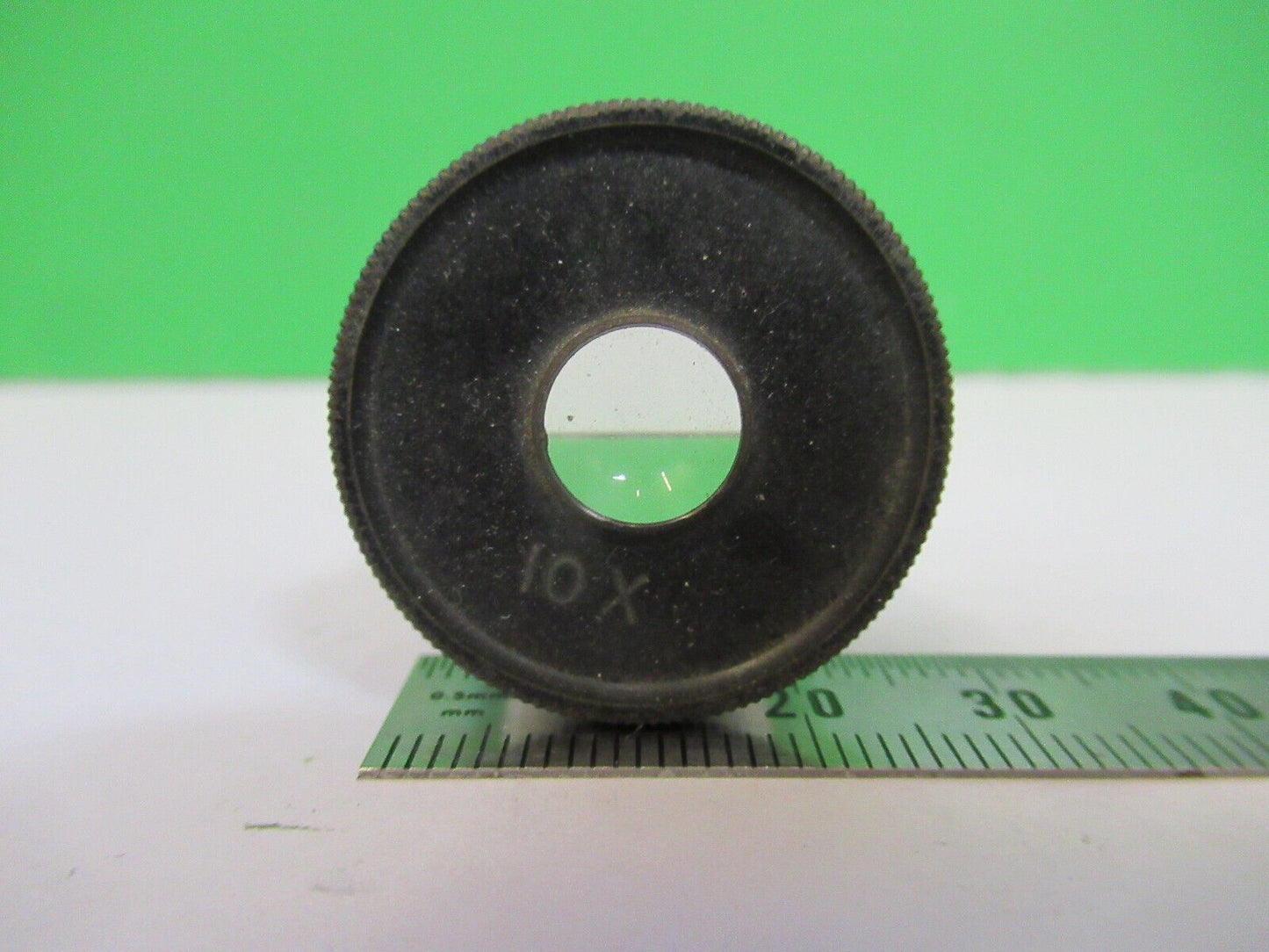 MICROSCOPE PART EYEPIECE ANTIQUE BAUSCH LOMB OPTICS 10X AS PICTURED &P4-B-80