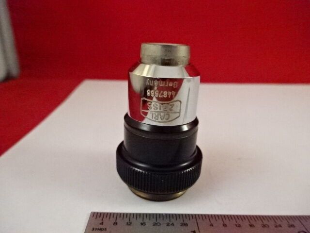 MICROSCOPE PART CARL ZEISS OBJECTIVE GERMANY PLAN 2.5X  OPTICS #C6-C-56