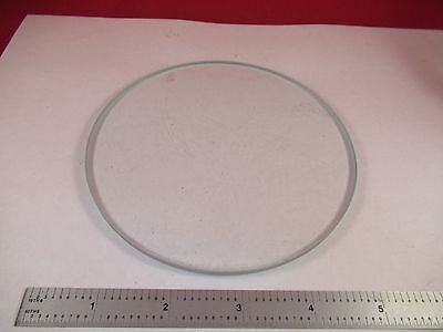 AO AMERICAN GLASS STAGE [scratches] MICROSCOPE PART OPTICS AS IS &33-B-01