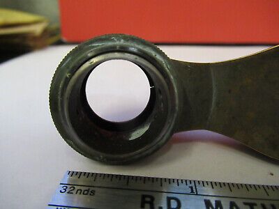 ANTIQUE BAUSCH LOMB BRASS DUAL NOSEPIECE MICROSCOPE PART AS PICTURED &B9-FT-03