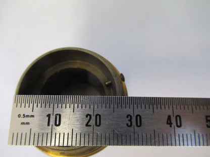 ANTIQUE BRASS EYEPIECE HOLDER UNKNOWN MICROSCOPE PART AS PICTURED Z4-B-72