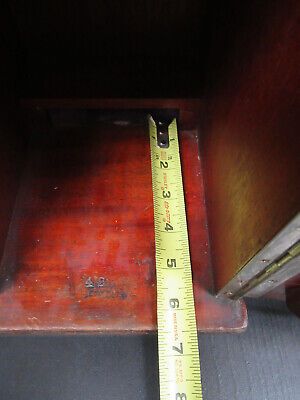 EMPTY WOOD CABINET for ANTIQUE BAUSCH LOMB MICROSCOPE PART AS PICTURED &TA5 i