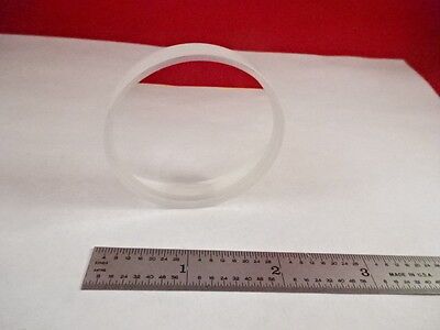 OPTICAL BI CONCAVE GLASS LENS 2" DIAMETER MIL SPEC LASER OPTICS AS IS #80-30