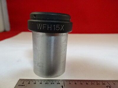 MICROSCOPE PART EYEPIECE OCULAR UNITRON WFH15X OPTICS AS IS #AN-20