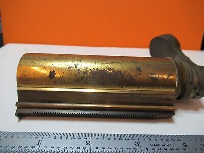 ANTIQUE BAUSCH LOMB TUBUS NOSE BRASS 1890's MICROSCOPE PART AS PICTURED &17-A-62