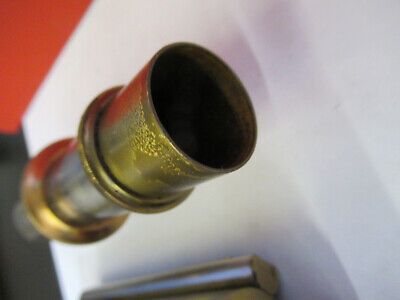 ANTIQUE ERNST LEITZ BRASS TUBUS + NOSEPIECE MICROSCOPE PART AS PICTURED Q3-B-85