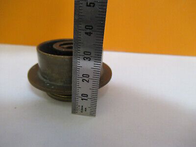 ANTIQUE SEIBERT BRASS POLARIZER GERMANY MICROSCOPE PART AS PICTURED P9-A-51