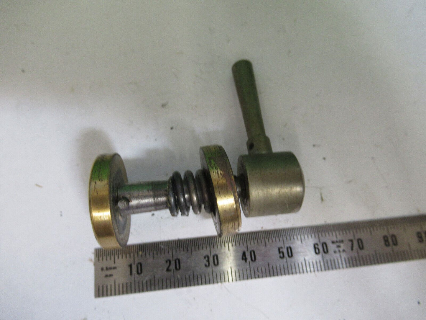 ANTIQUE MICROSCOPE PART LEITZ GERMANY BRASS SPANNER NUTS AS PICTURED Z9-A-197