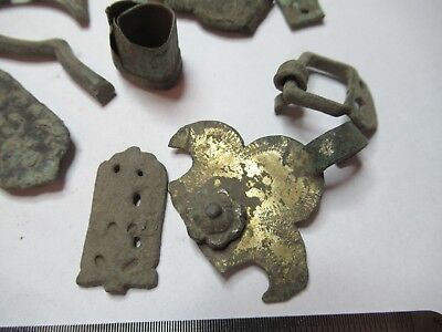 ANTIQUE BRASS BRONZE LOT MEDIEVAL ??? from EUROPE BOG FIND AS PICTURED &3-DT-11