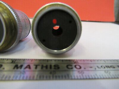 OPTICAL BAUSCH LOMB OBJECTIVES LENSES 10X 43X LOT OPTICS AS PICTURED &B9-FT-16