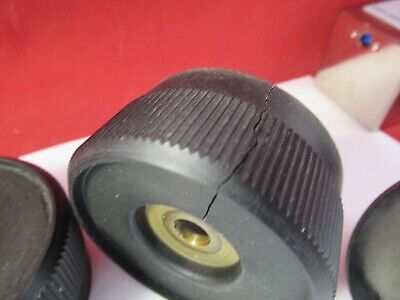 FOR PARTS ZEISS KNOBS (cracked plastic) AS PICTURED MICROSCOPE PART &13-A-14