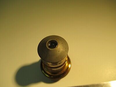 ANTIQUE BRASS OBJECTIVE SPENCER 10mm OPTICS MICROSCOPE as pictured &14-C-06