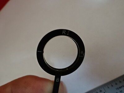 MICROSCOPE PART ZEISS POLARIZER RETARDER SLIDE POL OPTICS AS IS #T2-B-16