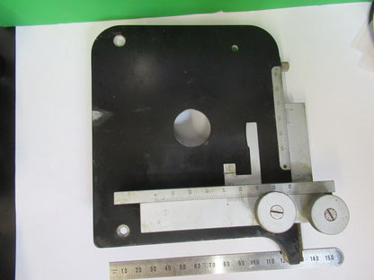 ERNST LEITZ WETZLAR STAGE TABLE XY MICROSCOPE PART AS PICTURED #W5-B-54