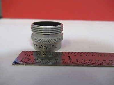 GAERTNER OBJECTIVE LENS 80mm EFL MICROSCOPE PART OPTICS AS PICTURED &B9-A-15