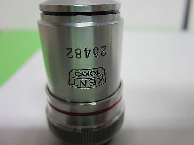 OPTICAL MICROSCOPE PART OBJECTIVE 100X KENT TOKYO JAPAN OPTICS BIN#A1-D-5