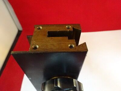 MICROSCOPE PART WILD HEERBRUGG SWISS M20 BRASS STAGE MICROMETER AS IS #51-A-09