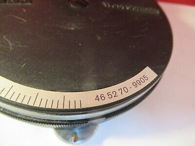 CARL ZEISS GERMANY 465270 CONDENSER OPTICS MICROSCOPE PART AS PICTURED &13-57