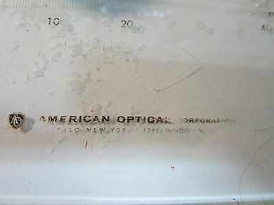 MICROSCOPE PART AMERICAN OPTICS GLASS PLATE AS IS  BIN#B1-96