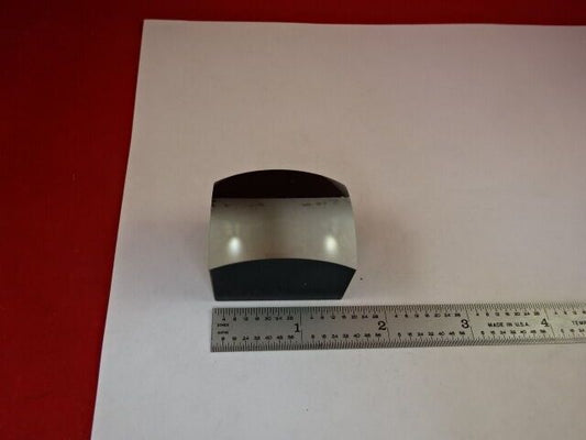 LARGE FAT THICK OPTICAL LENS PLANO CONVEX OPTICS for MICROSCOPE AS IS &33-A-49