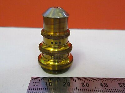 ANTIQUE BRASS SPENCER OBJECTIVE 44X LENS MICROSCOPE PART AS PICTURED &F6-B-119