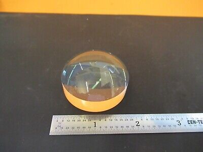 OPTICAL THICK LENS PLANO CONVEX MICROSCOPE OPTICS PART as pictured &4T-A-02