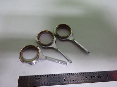 MICROSCOPE PART OBJECTIVE HOLDER LOT OPTICS AS IS BIN#Y6-E-21